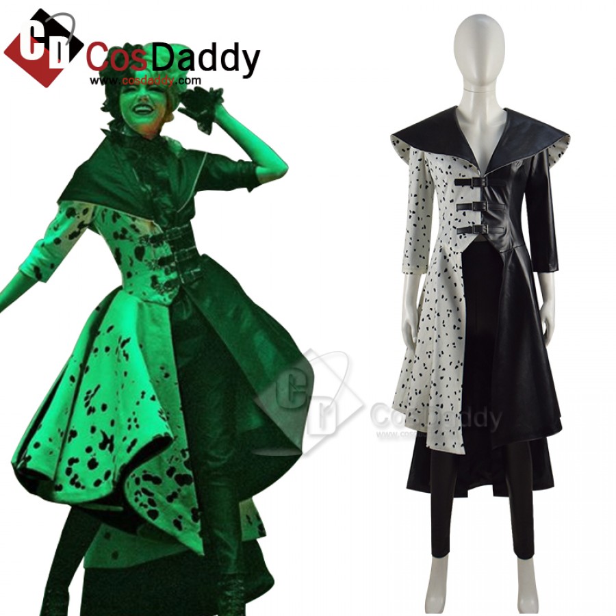 Cruella De Vil Red Dress Emma Stone Cosplay Costumes 2021 CosDaddy