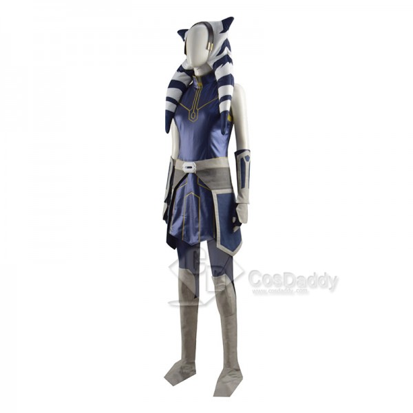 Star Wars The Clone Wars Season 7 Ahsoka Tano Cosplay Costume Halloween Carnival Suit