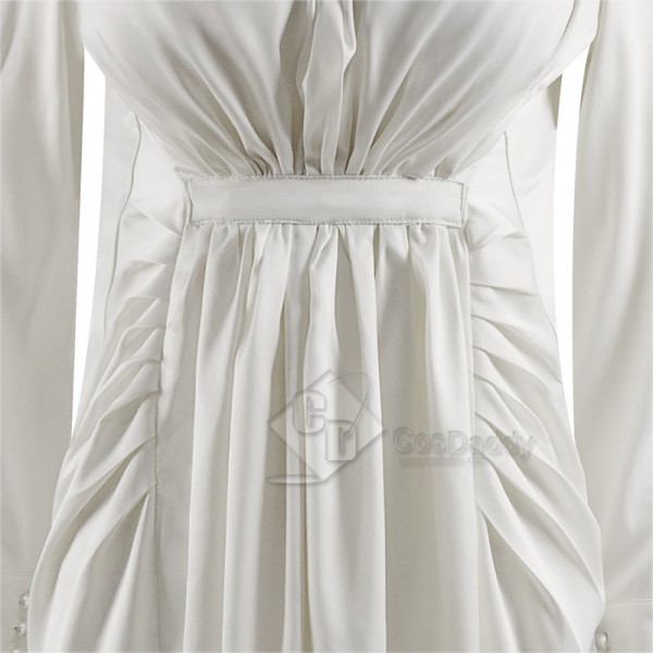 Resident Evil Village Lady Alcina Dimitrescu Cosplay Costume Halloween Carnival Suit White Dress