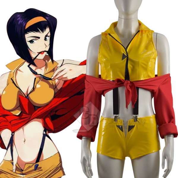 Anime Cowboy Bebop Faye Valentine Cosplay Halloween Party Uniform
