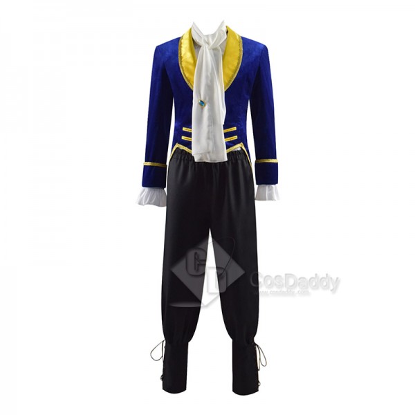 Disney Movie Beauty and the Beast Prince Adam Cosplay Costume Halloween Outfit