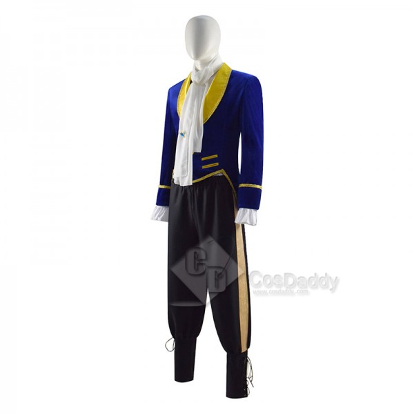 Disney Movie Beauty and the Beast Prince Adam Cosplay Costume Halloween Outfit