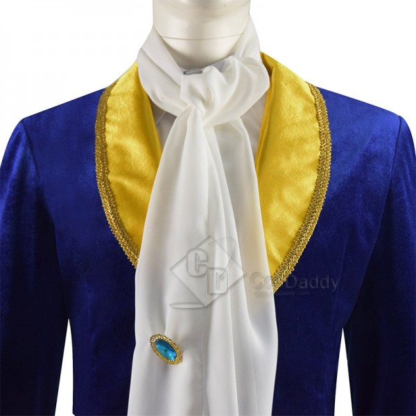 Disney Movie Beauty and the Beast Prince Adam Cosplay Costume Halloween Outfit