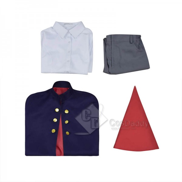 Over the Garden Wall Wirt Mantle Cape Cosplay Costumes With Hat Kids Adults