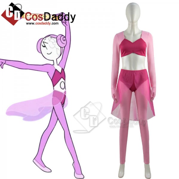 2021 Steven Universe Future Pink Pearl Cosplay Costumes Female Halloween Suit CosDaddy