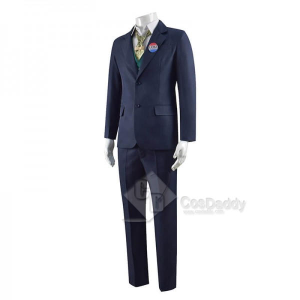 2021 TV Loki Uniform Cosplay Costume Halloween Outfit(Navy Blue Version)