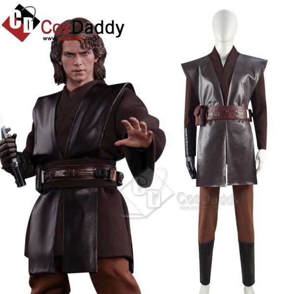 Star Wars Jedi Anakin Skywalker Cosplay Costume Halloween Carnival Outfit