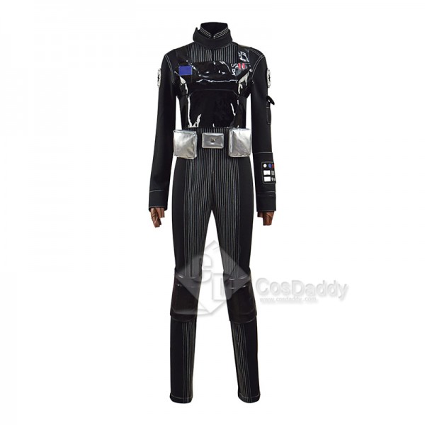 Star Wars Jyn Erso Cosplay Costume Pilot Jumpsuit Romper Halloween Carnival Suit