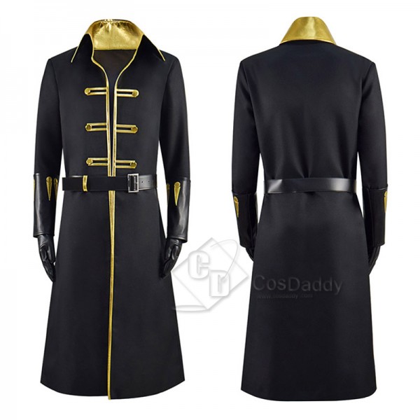 Castlevania Season 4 Alucard Cosplay Costume Black Coat Outfit Halloween Carnival Suit