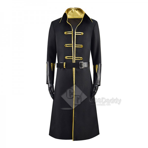 Castlevania Season 4 Alucard Cosplay Costume Black Coat Outfit Halloween Carnival Suit