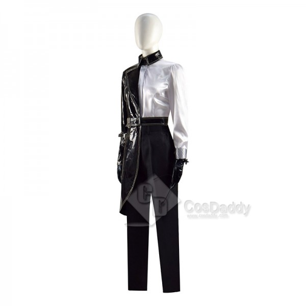 Cruella De Vil Cosplay Costume Cruella Black White Shirt Coat Pants Halloween Suit