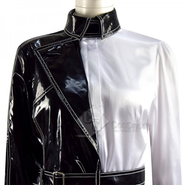 Cruella De Vil Cosplay Costume Cruella Black White Shirt Coat Pants Halloween Suit