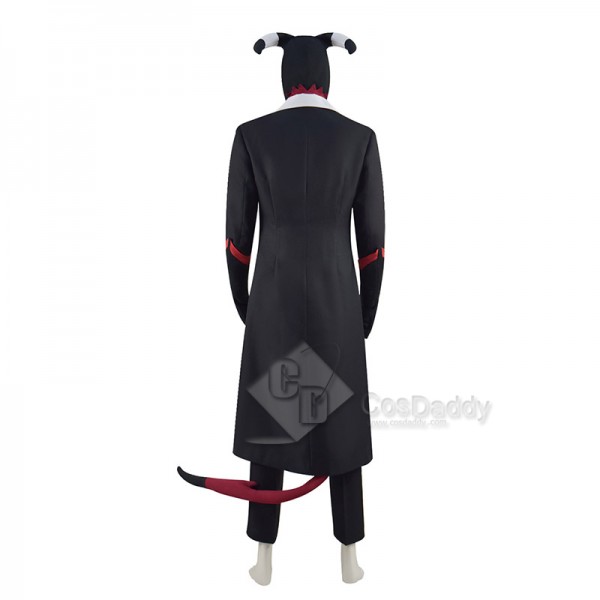 Hazbin Hotel Helluva Boss Moxxie Cosplay Costume Coat Pants Outfit With Tail