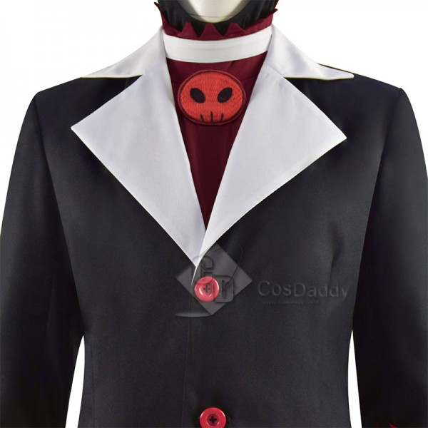 Hazbin Hotel Helluva Boss Moxxie Cosplay Costume Coat Pants Outfit With Tail