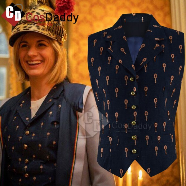 CosDaddy Doctor Who 13th Doctor Waistcoat Thirteenth Doctor Vest Jodie Whittaker Cosplay Costume