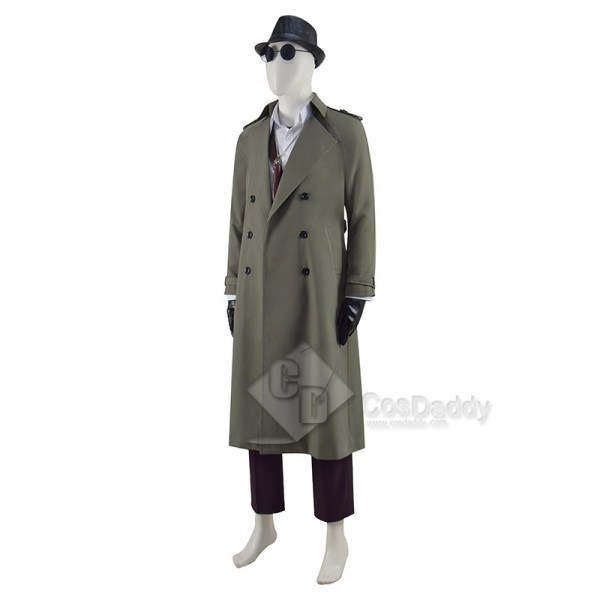 Resident Evil Village Karl Heisenberg Cosplay Costume Olive Drab Windbreakers Full Set