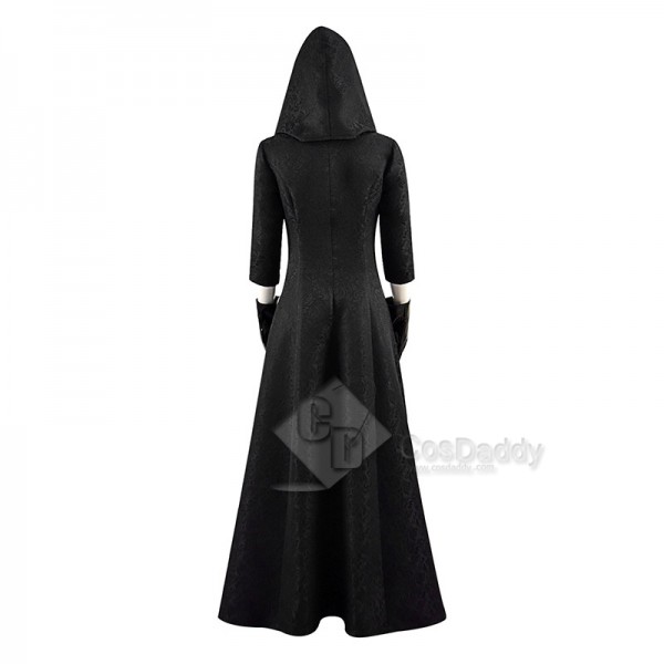 Resident Evil Village Vampire Lady Dimitrescu Daughter Daniela Cosplay Costume Black Dress Outfit