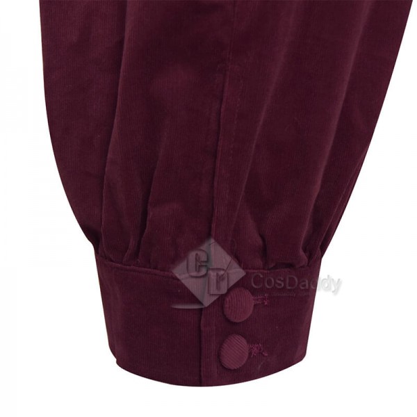 Doctor Who 4th Doctor Season 18 Tom Baker Burgundy Breeches Cosplay Costume