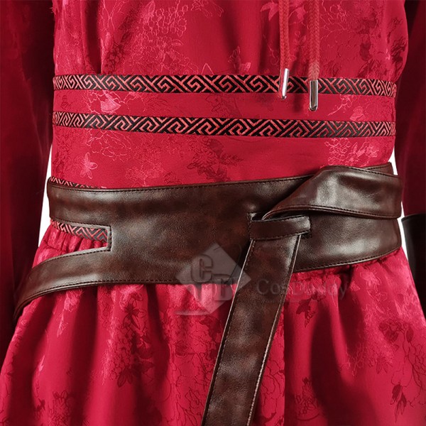 Shang-Chi and the Legend of the Ten Rings Katy Cosplay Costume Red Hanfu Dress