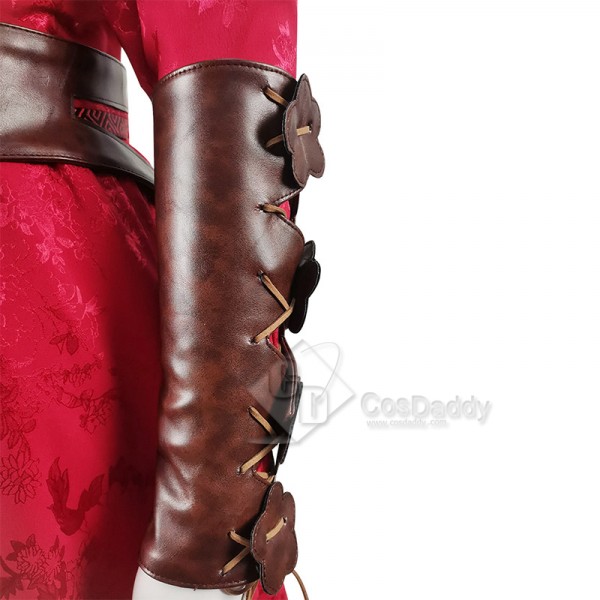 Shang-Chi and the Legend of the Ten Rings Katy Cosplay Costume Red Hanfu Dress
