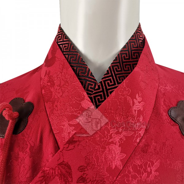 Shang-Chi and the Legend of the Ten Rings Katy Cosplay Costume Red Hanfu Dress