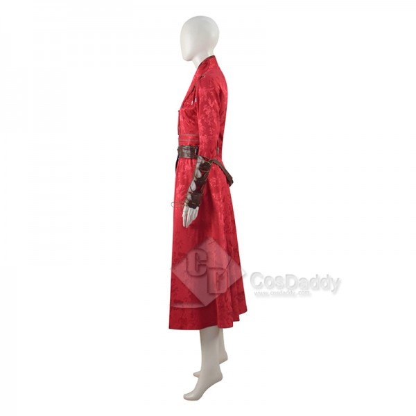 Shang-Chi and the Legend of the Ten Rings Katy Cosplay Costume Red Hanfu Dress