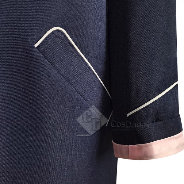 CosDaddy Doctor Who Flux 13th Doctor New Coat Jodie Whittaker Thirteenth Doctor Navy Blue Coat Cosplay Costumes