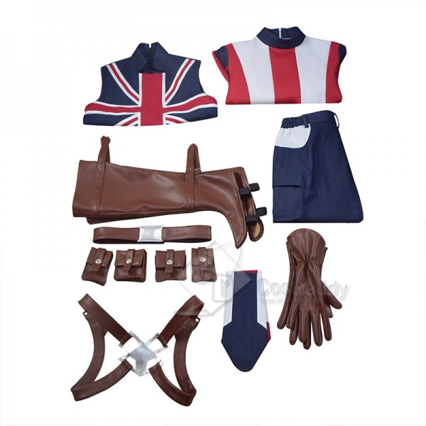 What If Peggy Carter Agent Captain Carter Cosplay Costume Halloween Outfit