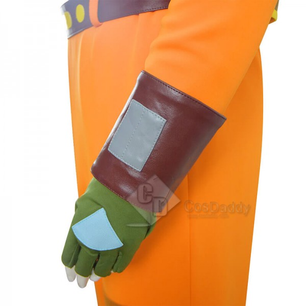 Star Wars Rebels Ezra Bridger Cosplay Costume Yellow Jumpsuit Stormtrooper Suit