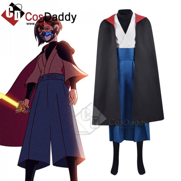 Star Wars: Visions Village Bride Masked Girl Cosplay Costume Kimono Full Set