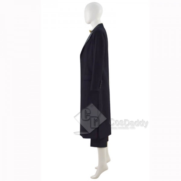 Doctor Who Jodie Whittaker Black Coat 13th Doctor Black Costumes Suit CosDaddy