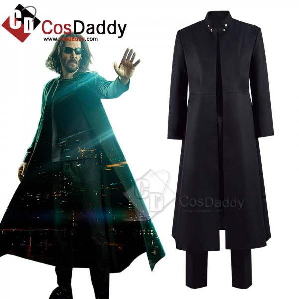 2021 Movie The Matrix: Resurrections Neo Cosplay C...