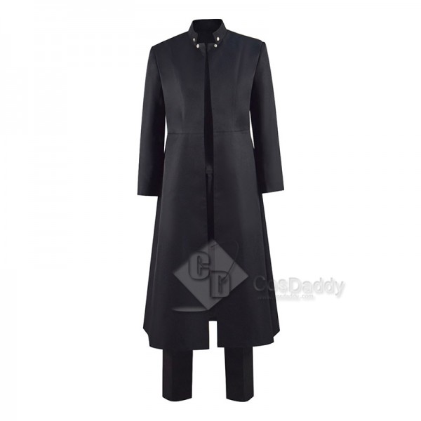 2021 Movie The Matrix: Resurrections Neo Cosplay Costume Black Trench Coat