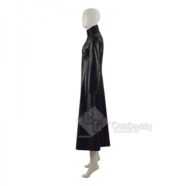 2021 Movie The Matrix Resurrections Trinity Cosplay Costume Black Leather Coat Jacket