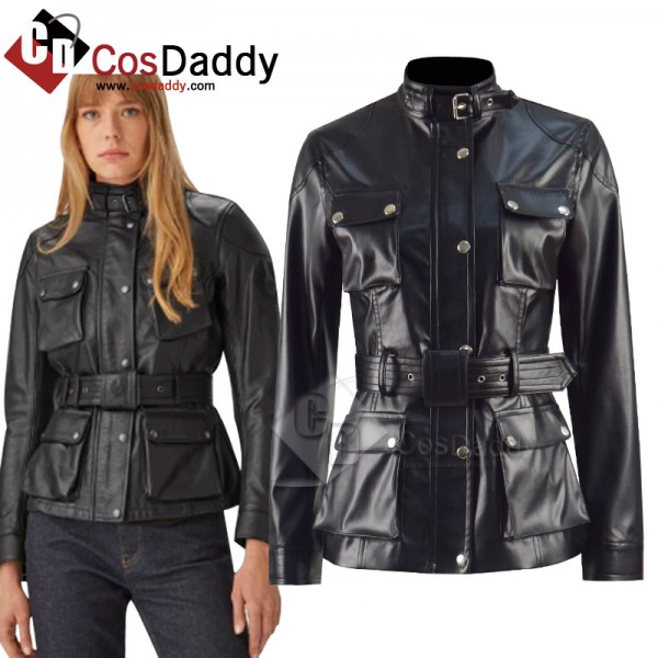 The Twilight Saga Kristen Stewart Belstaff ​Trialmaster Motorcycle Jacket Replica Antique Leather Coat