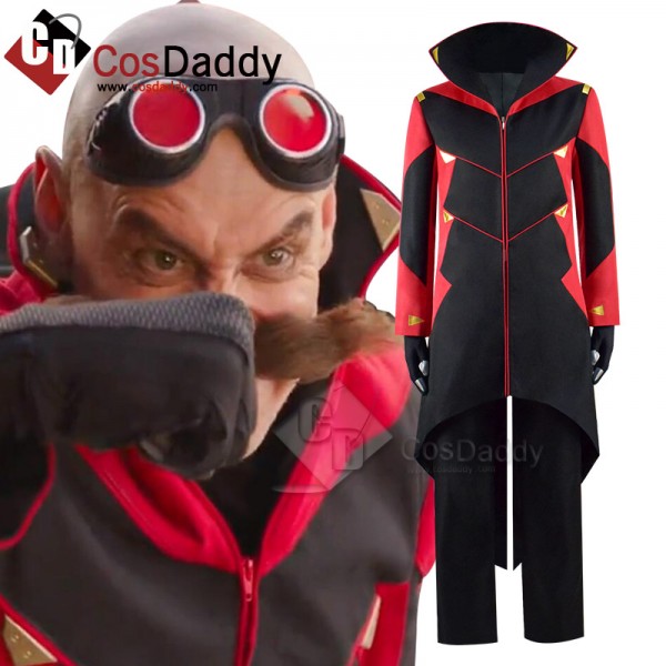 Sonic the Hedgehog 2 Dr. Ivo Eggman Robotnik Coat Cosplay Costumes Halloween Outfit CosDaddy