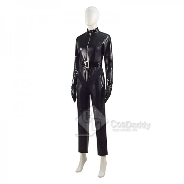 2022 Movie The Batman Catwoman Cosplay Costume Super Heroine Suit Black Sexy Jumpsuit