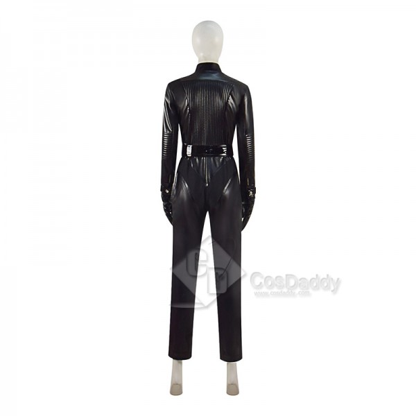 2022 Movie The Batman Catwoman Cosplay Costume Super Heroine Suit Black Sexy Jumpsuit