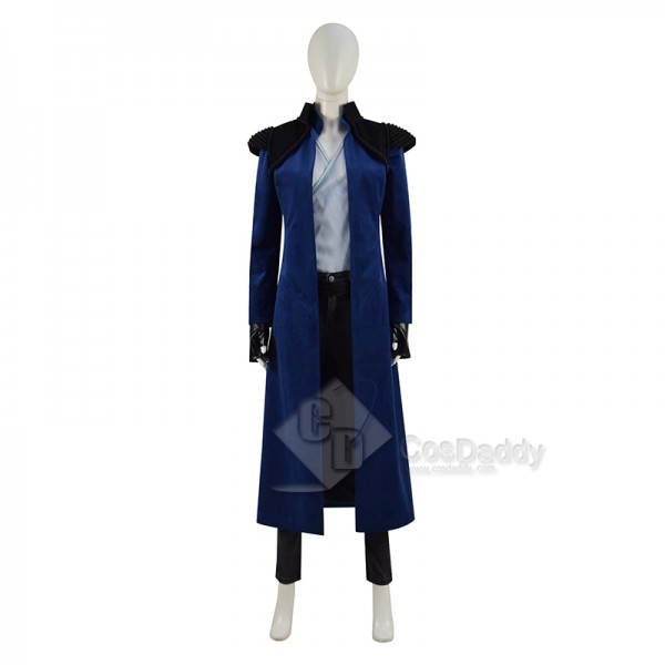 The Wheel of Time Moiraine Damodred Cosplay Costume Blue Cape Outfits Halloween Carnival Suit