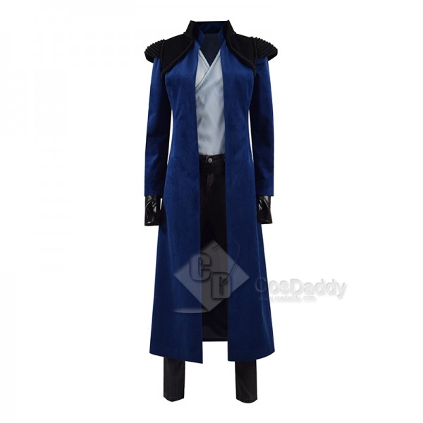 The Wheel of Time Moiraine Damodred Cosplay Costume Blue Cape Outfits Halloween Carnival Suit