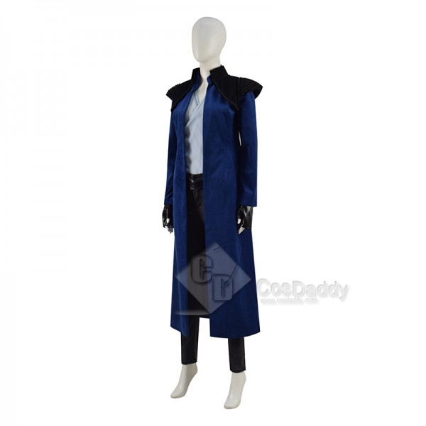 The Wheel of Time Moiraine Damodred Cosplay Costume Blue Cape Outfits Halloween Carnival Suit