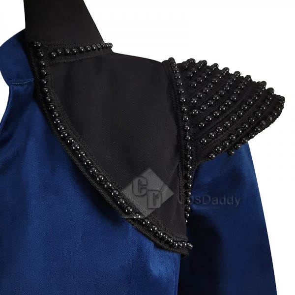 The Wheel of Time Moiraine Damodred Cosplay Costume Blue Cape Outfits Halloween Carnival Suit