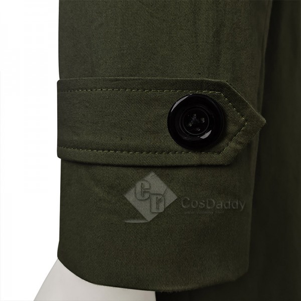 2022 Movie The Batman Riddler Cosplay Costume Green Jacket