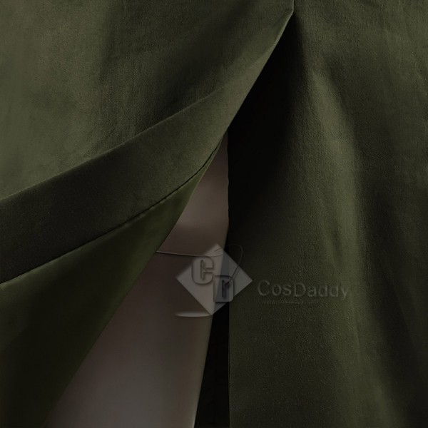 2022 Movie The Batman Riddler Cosplay Costume Green Jacket