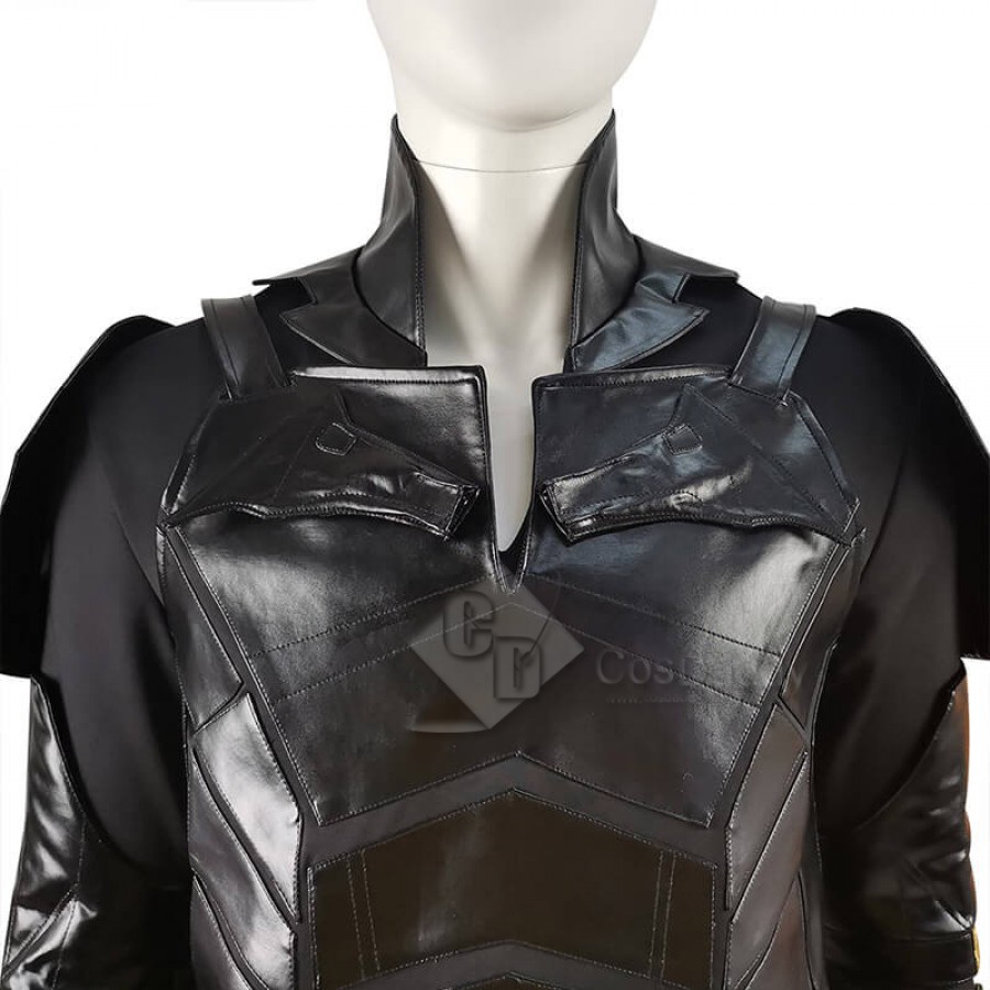 thumbnail image 2 of The Batman 2022 Bruce Wayne Jumpsuit Cosplay Costume – Adult, Cape Included, Black 2 of 5