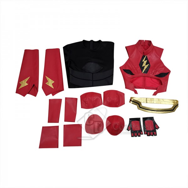 2022 Movie Justice League The Flash Barry Allen Cosplay Costume Halloween Carnival Suit