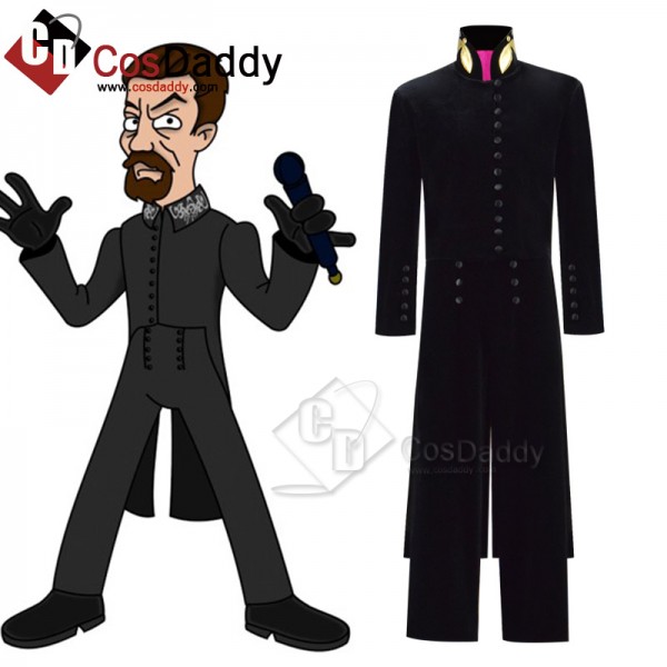 Doctor Who Cosplay Costume The Master Anthony Ainley Outfit Halloween Carnival Suit