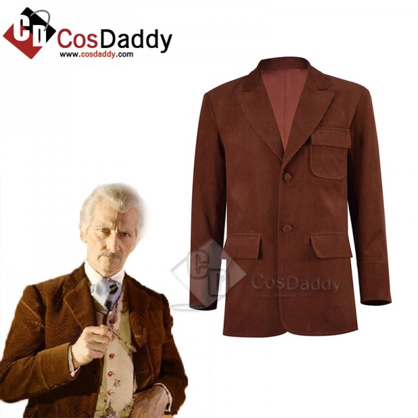 CosDaddy Doctor Who Dr. Who and the Daleks Cosplay Costume Red Coat