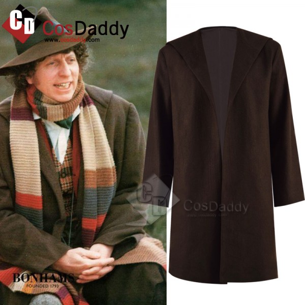 CosDaddy Doctor Who 4th Fourth Dr Tom Baker Cosplay Costume Jacket Coat