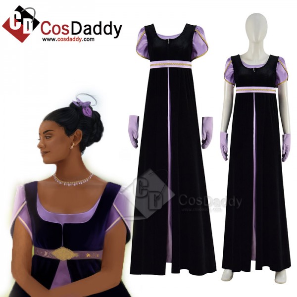 2022 Regency Bridgerton Daphne Cosplay Costume Jan...